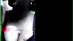 Teaser - 24 yrs old big boobs sexy tamil girl Subashini from madurai sucking veggie selfie