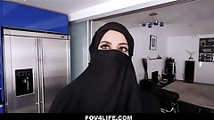 Busty Arabic Teen Violates Her Religion POV