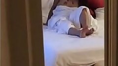 Desi Wife Exposing Boobs to Room Service Guy ( With Hindi Audio)